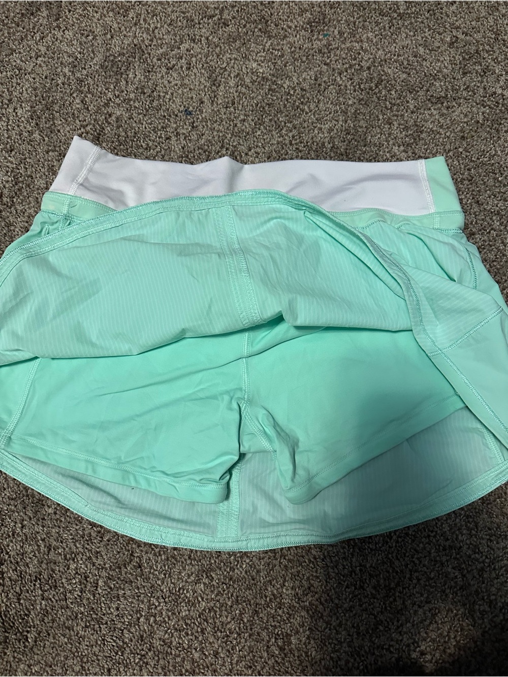 Aqua Mint Athletic Skort Lululemon - Picture 3 of 4